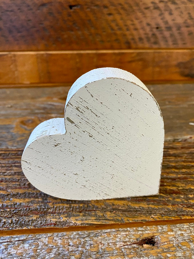 The distressed Heart shown in white.