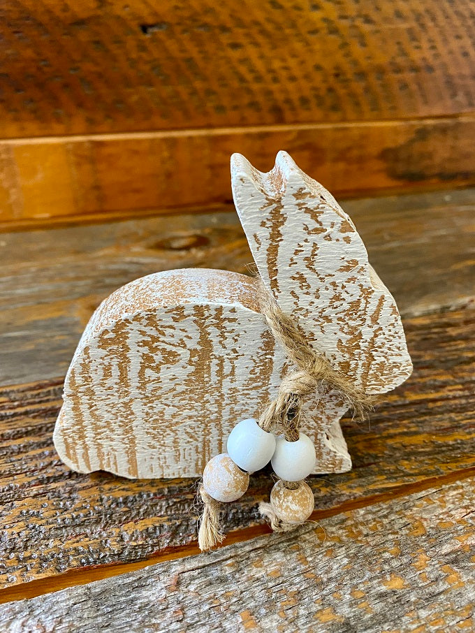 Distressed Wood Abbie Bunny available at Quilted Cabin Home Decor