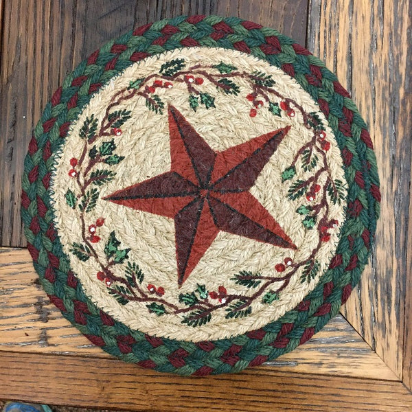 Christmas trivets - 10 1/2" available at Quilted Cabin Home Decor.