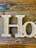 Home Word Cutout Sign available at quilted cabin home decor.