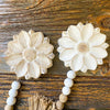 Daisy Beaded Hangers - Two Colours available at Quilted Cabin Home Decor.