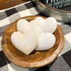 Set of Four Wooden Heart Bowl Fillers available at Quilted Cabin Home Decor
