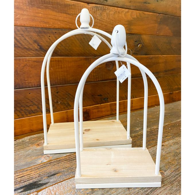 White Frame Lanterns - Two Sizes available at Quilted Cabin Home Decor.