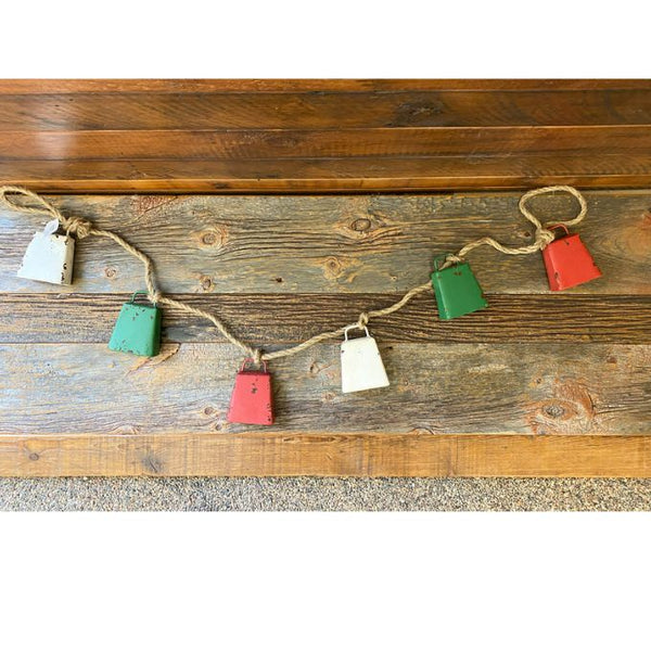 Cowbell Garland available at Quilted Cabin Home Decor