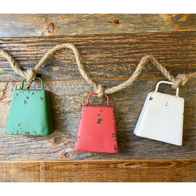 Cowbell Garland available at Quilted Cabin Home Decor.