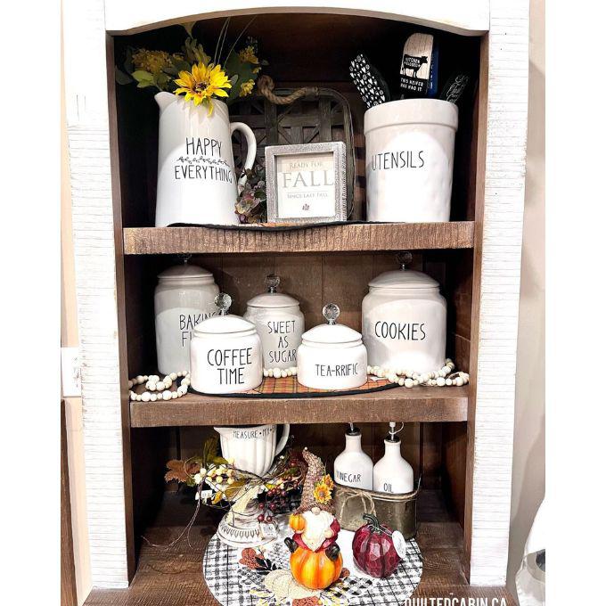 Farmhouse Baking Flour Canister available at Quilted Cabin Home Decor.
