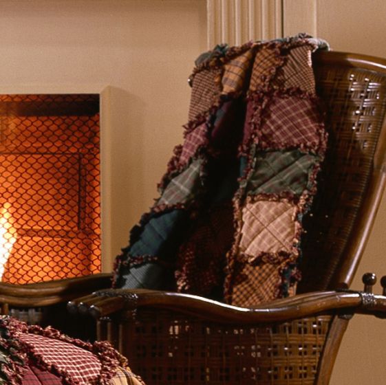 Campfire Rag Quilt Bedding Collection available at Quilted Cabin Home Deco