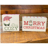 Gnome Block Signs - Two Styles available at Quilted Cabin Home Decor.