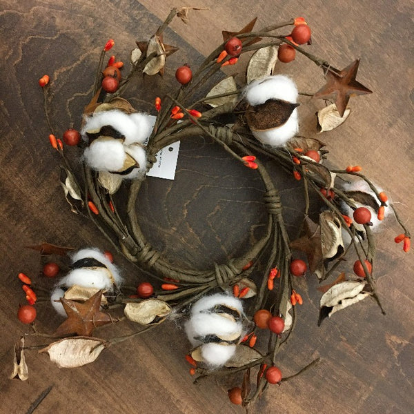 Fall Cotton Collection - Pick, Ring & Wreath is available at Quilted Cabin Home Decor.