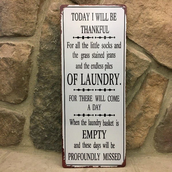Thankful for Laundry Sign available at Quilted Cabin Home Decor.