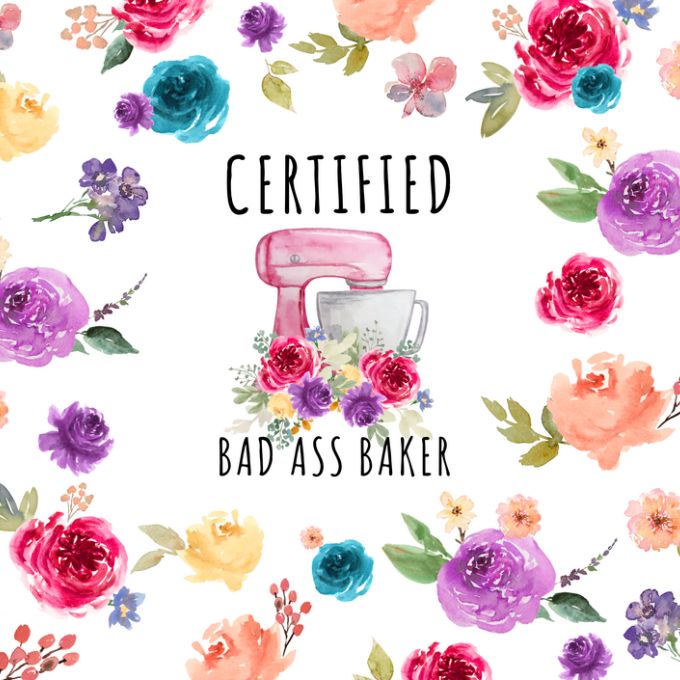 Certified Bad Ass Baker Hot/Cold Tumbler available at Quilted Cabin Home Decor.